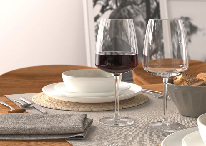 Royal Leerdam Set de 6 Copas de Vino "Leyda", 60 cl - Cristalería para Vino Tinto/Blanco, Conjunto de 6 Piezas