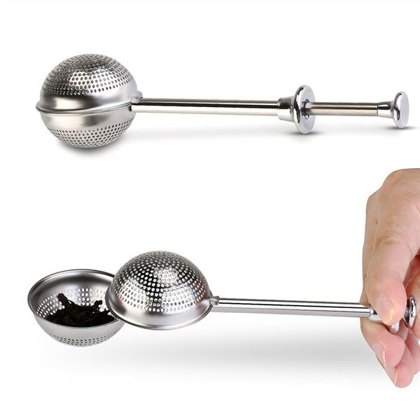 Quttin Filtro para Té e Infusiones, Reutilizable, Acero Inoxidable, Dimensiones: 21,9 x 7 x 4,3 cm (24 Unidades)