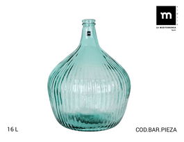 Apple Garrafa de Vidrio Rayada 16 L Ø31.5x41 cm