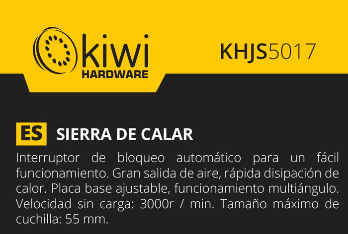 Kiwi Sierra de Calar Eléctrica 500W | Medidas 23x19x7 cm