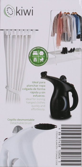 Kiwi Plancha Vapor Vertical Portátil 900W 200ml