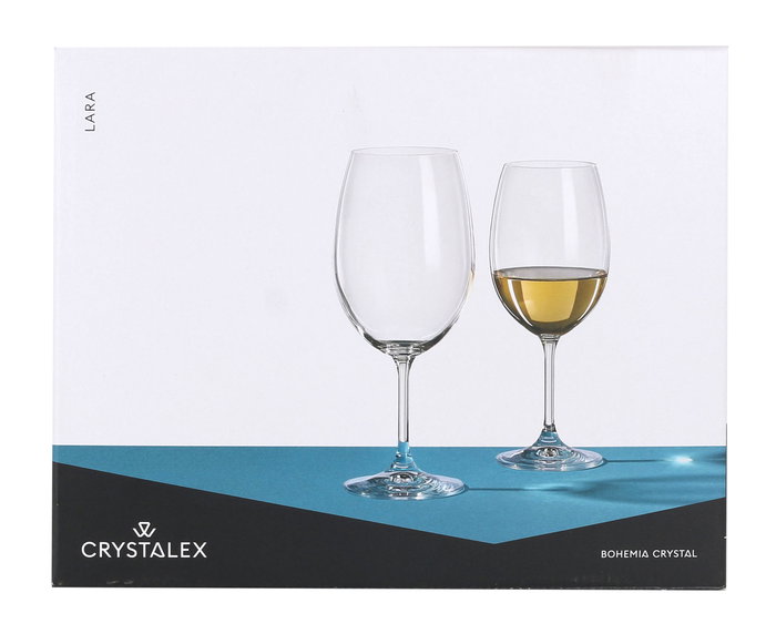 Bohemia Set de 6 Copas de Cristal Lara 540 cc (8 Cajas)