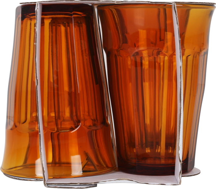 Duralex Set 4 Vasos Picardie 36 cl Ámbar 8.8x12.4cm (8 Cajas)