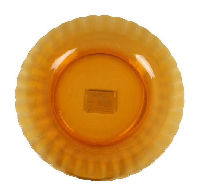Duralex Plato Llano Ambar Picardie 23 cm - Cristalería de Vidrio Templado (48 Unidades)