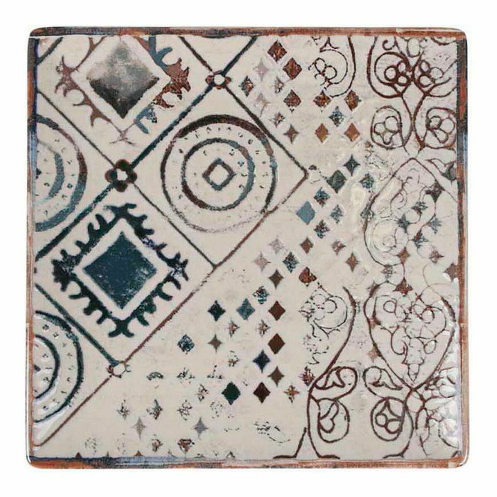 La Mediterranea Plato de Postre Grecia Elite Brillante 12 unidades de 18x18 cm
