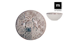 La Mediterranea Bol Ø16 cm Grecia Monaco Brillo (24 Unidades)