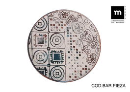 La Mediterranea Plato Llano Ø26 cm "Grecia" Monaco Brillo (6 Unidades)