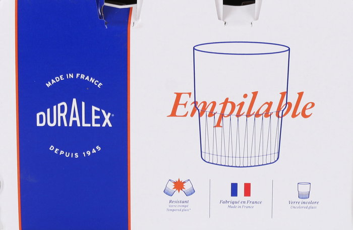 Duralex Set 6 Vasos Transparente Apilable 16 cl (12 Cajas)