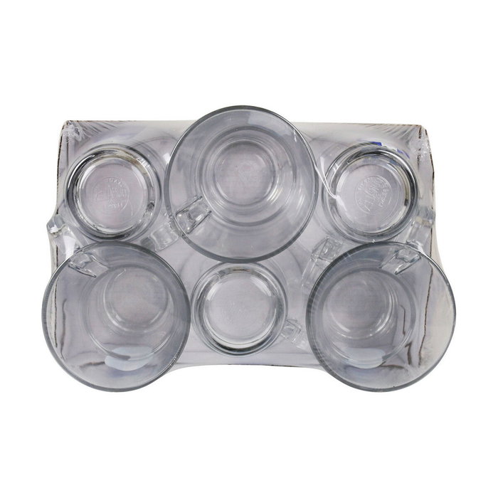Duralex Set de 6 Tazas de Café Apilables Caprice Transparente 22cl Duralex Set de 6 Tazas de Café Apilables Caprice Transparente 22cl