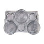 Duralex Set de 6 Tazas de Café Apilables Caprice Transparente 22cl