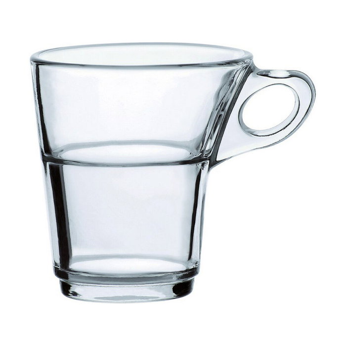 Duralex Set de 6 Tazas de Café Apilables Caprice Transparente 22cl Duralex Set de 6 Tazas de Café Apilables Caprice Transparente 22cl