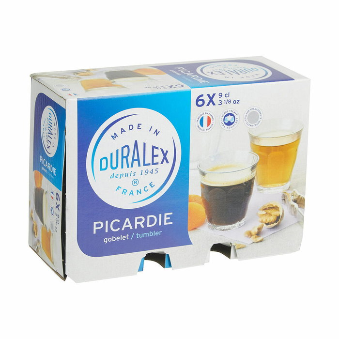 Duralex Set de 6 Vasos Picardie Transparentes 90 cc (24 Cajas)