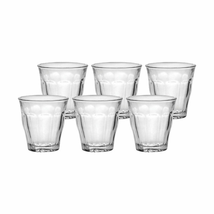 Duralex Set de 6 Vasos Picardie Transparentes 90 cc (24 Cajas)