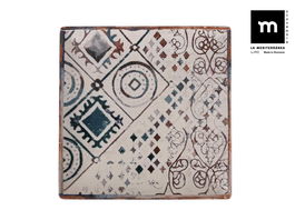 La Mediterranea Plato Llano Grecia 24 cm x 24 cm Elite Bril (6 Unidades)