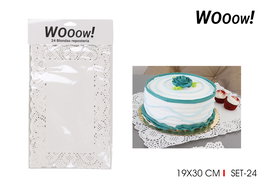 Wooow Blondas de Repostería Rectangulares, Papel de Hornear Antiadherente, 19 x 30 cm, 24 Unidades (36 Unidades)