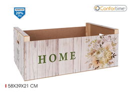 Confortime Caja Wood Brillo 58 x 39 x 23 cm Sweet H. (3 Unidades)