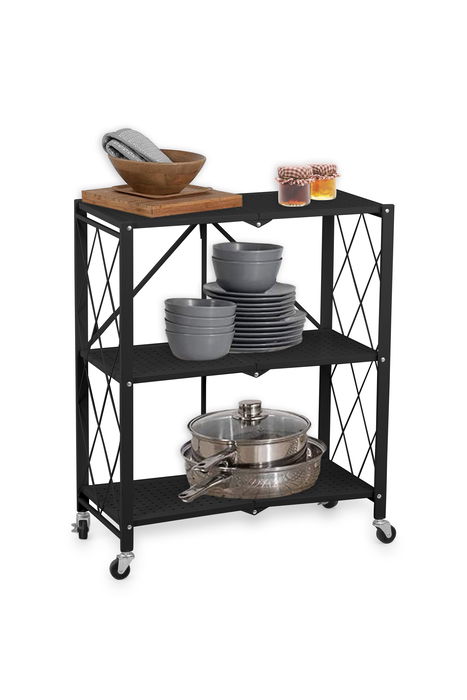 Confortime Estantería Plegable de 3 Niveles, 71 x 34 x 86 cm