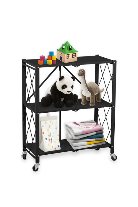 Confortime Estantería Plegable de 3 Niveles, 71 x 34 x 86 cm