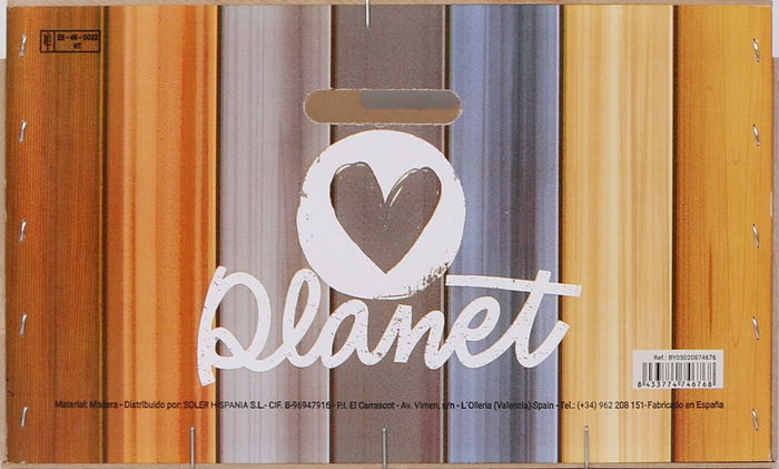 Confortime Caja Wood Brillo Nature C 58 cm x 39 cm x 23 cm (3 Unidades)