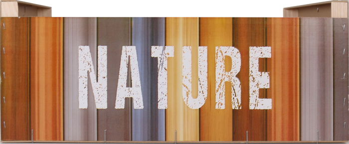 Confortime Caja Wood Brillo Nature C 58 cm x 39 cm x 23 cm (3 Unidades)