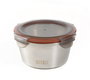 Quttin Fiambrera de Acero Inoxidable 2 Litros, Apta para Microondas y Horno, 19,5 x 19,5 x 10,5 cm (12 Unidades)