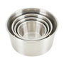 Quttin Fiambrera de Acero Inoxidable 2 Litros, Apta para Microondas y Horno, 19,5 x 19,5 x 10,5 cm (12 Unidades)