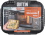 Quttin Fiambre Acero 2.6L para Microondas y Horno 23 cm x 17.9 cm x 11.6 cm (12 Unidades)