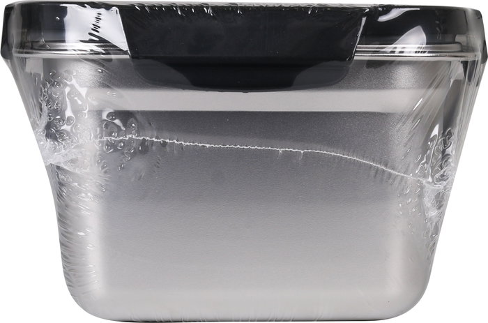 Quttin Fiambre Acero 2.6L para Microondas y Horno 23 cm x 17.9 cm x 11.6 cm (12 Unidades)