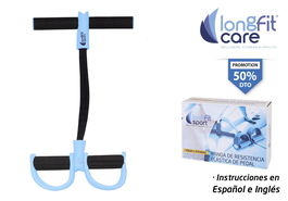 Inde Banda Resistencia con Pedal para Ejercicio, Fitness, Gym, Fortalecimiento Muscular, con Medidas de 26x48x25.5 cm (4 Unidades)