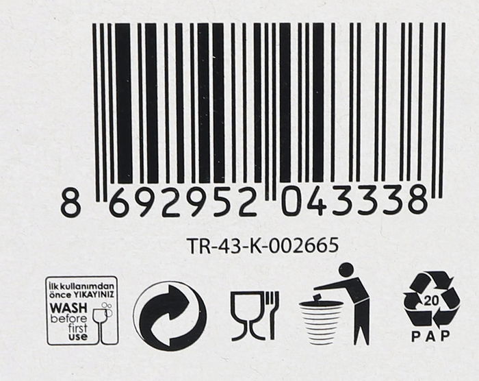 Lav Set 6 Vasos Cerveza Belek 375 cc - Vasos de Vidrio para Hostelería (8 Cajas)