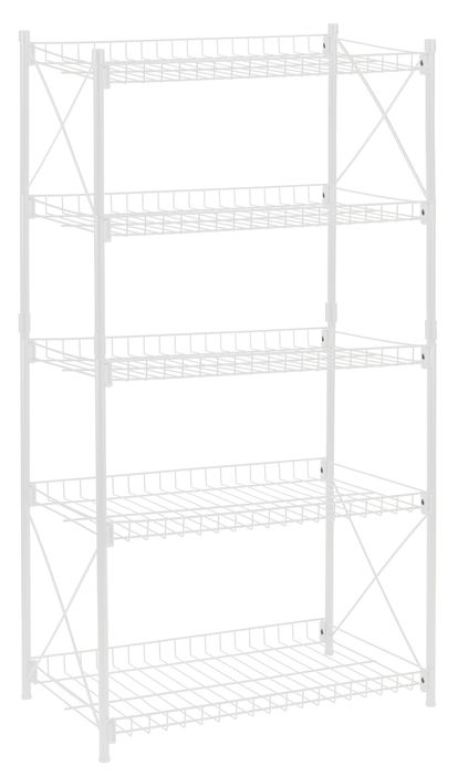 Confortime Estantería 5 Niveles Metal 52 x 34 x 110 cm (2 Unidades)