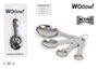 Wooow Set de 4 Cucharas Medidoras de Acero Inoxidable