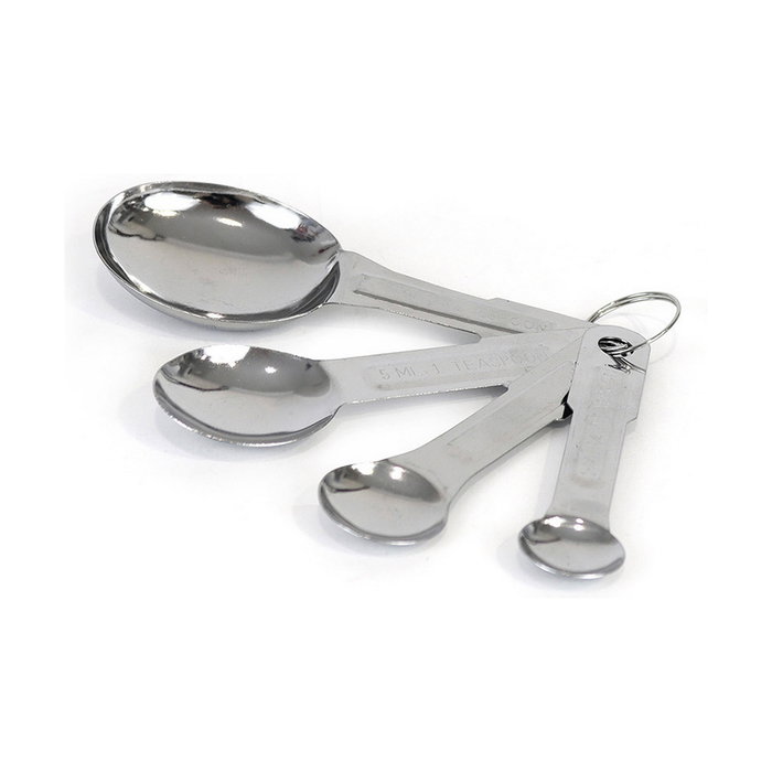 Wooow Set de 4 Cucharas Medidoras de Acero Inoxidable Wooow Set de 4 Cucharas Medidoras de Acero Inoxidable