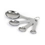 Wooow Set de 4 Cucharas Medidoras de Acero Inoxidable