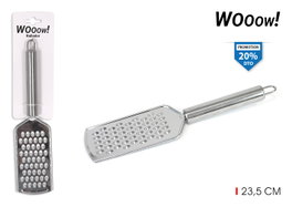 Wooow Rallador de Acero Inoxidable Privilege para Queso y Verduras, 23.5 cm
