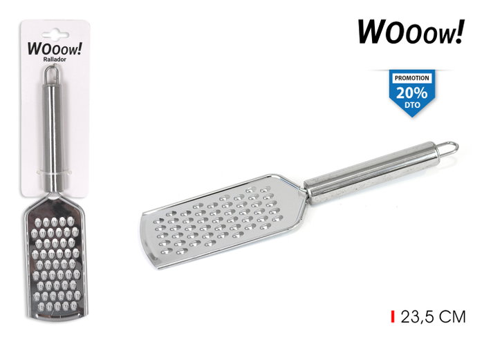 Wooow Rallador de Acero Inoxidable Privilege para Queso y Verduras, 23.5 cm Wooow Rallador de Acero Inoxidable Privilege para Queso y Verduras, 23.5 cm