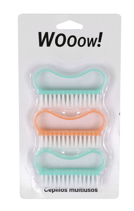 Wooow Set-3 Cepillos Plástico Multiuso Privilege 2.5 cm x 4.5 cm x 8 cm (36 Unidades)
