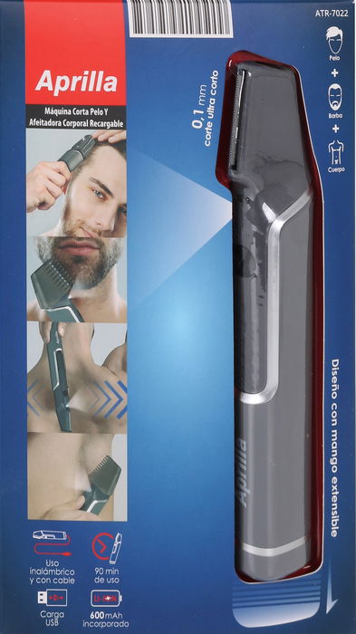 Aprilla Máquina Corta Pelo Recargable USB con AC (6 Unidades)