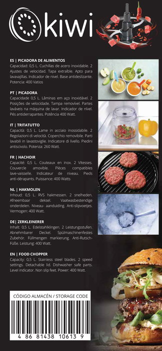 Kiwi Picadora 500 ml 400 W