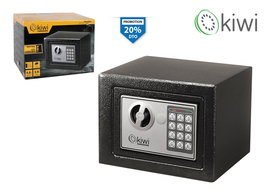 Kiwi Caja Fuerte 4.6L con Dimensiones 26 cm Ancho x 20 cm Alto x 20 cm Largo