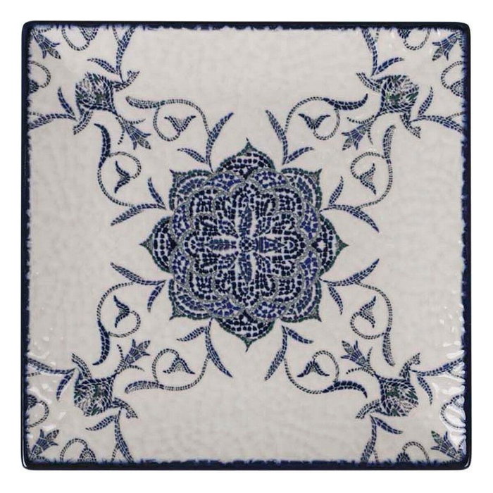 La Mediterranea Plato de Postre Rosetta Elite Brillo 18x18 cm (Pack de 12) SKU: S2211888