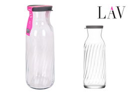 Lav Botella Decantador Fonte, 1.2 Litros, Modelo +T, Dimensiones 9.1 x 25.2 x 9.1 cm (12 Unidades)