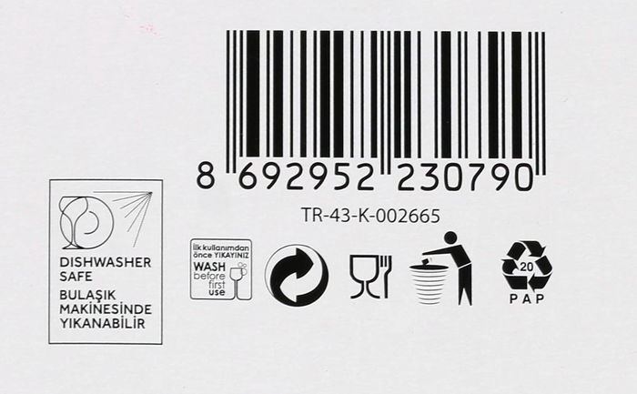 Lav Set 6 Vasos Altos 490cc Assos 14,8 cm Alto 8 cm Ancho (8 Cajas)