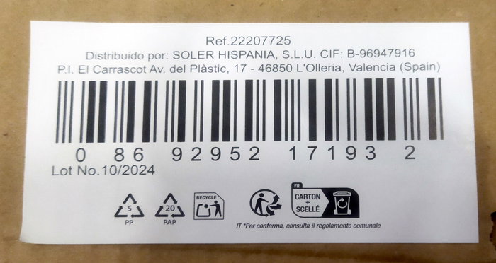 Lav Set 6 Copas Combinados Combinato 730 cc Ø9x10.5xh21 cm (4 Cajas)