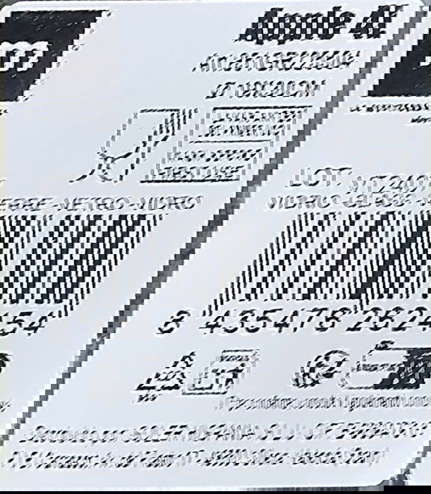 Inde Garrafa de Vidrio Rayada, 4 Litros, Color Verde Manzana, Ø 19 x 19 x 30 cm (4 Unidades)