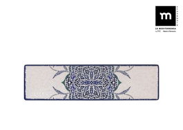 La Mediterranea Fuente Rectangular Rosetta Elite Brillo 30 cm x 8 cm (24 Unidades)