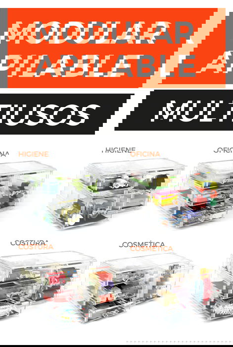 Confortime Organizador Multiuso PS con 1 Cajón - 23.5x15.3x10.8 cm (6 Unidades)