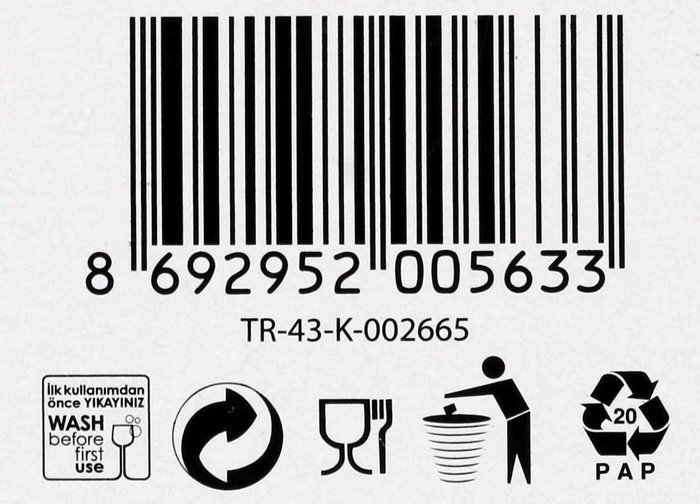 Lav Set 6 Copas de Vino Tinto Misket 210 cc - Dimensiones 16.6 cm Ancho x 15.9 cm Alto x 24.2 cm Largo - Conjunto de Copas (4 Cajas)