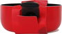 Quttin Cazo Infinity de Acero Inoxidable, Color Rojo, 16 cm x 7.5 cm (1.7 L), Antiadherente Soft.Touch (6 Unidades)