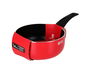 Quttin Cazo Infinity de Acero Inoxidable, Color Rojo, 16 cm x 7.5 cm (1.7 L), Antiadherente Soft.Touch (6 Unidades)